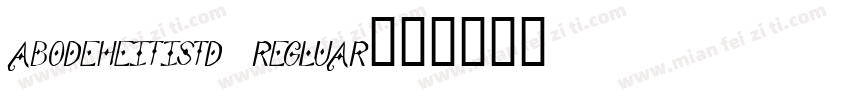 abodeheitistd regluar字体转换